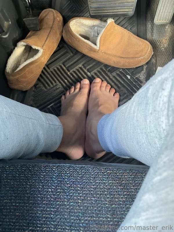 It was a sunny day out today so you know my feet were moist