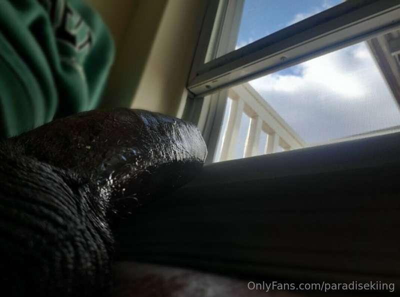 by the window thinking you