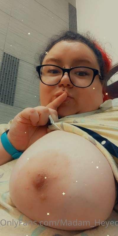 Shhh lol my nurse almost caught me haha
