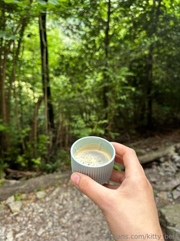 nice coffee and incredible nature around...what could be bet..