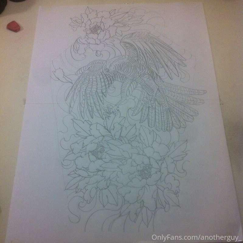 Left arm tattoo sketch:)