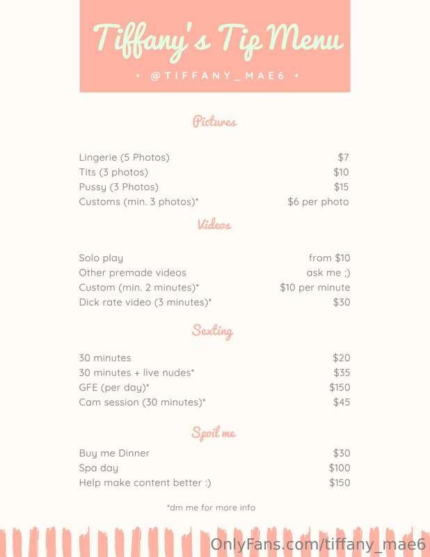 Hey guys I finally posting a tip menu lol

There has been hi..
