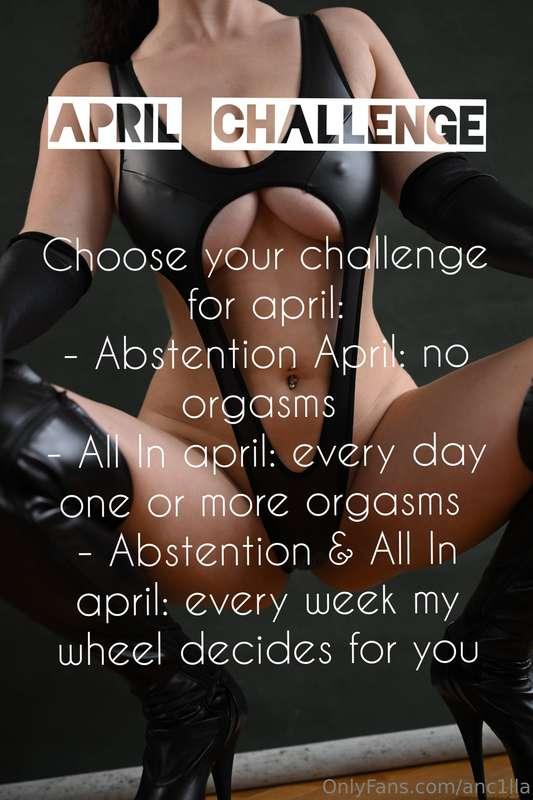 HELLO APRIL🐥 DO YOU DARE TO JOIN MY NEW MONTH CHALLENGE?You ..