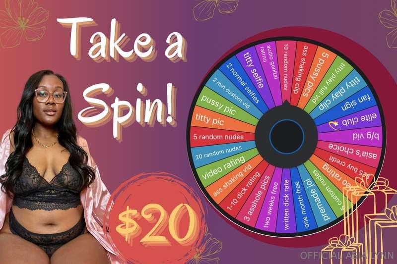 tip the campaign to spin my $20 wheel and get any of these s..