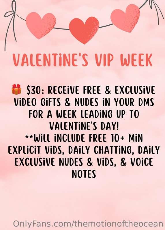 I wanted to give you a VIP experience for the week leading u..