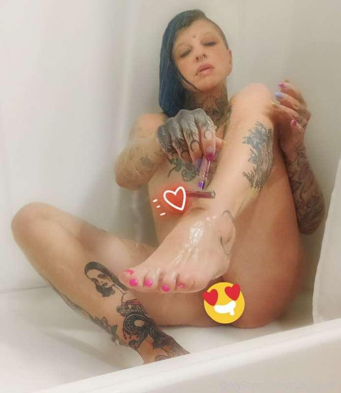 ## Shaving my legs in the shower... 
Have you ever shaved a ..