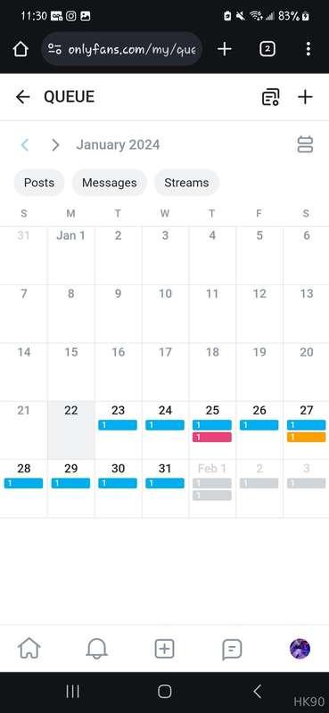 Swipe to see Feb...
The rest of January and most of February..