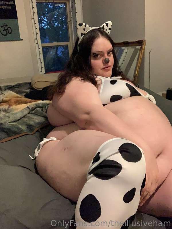 Mooo! Don’t I make a cute heavy heifer? 🐮 
 How was your Hal..