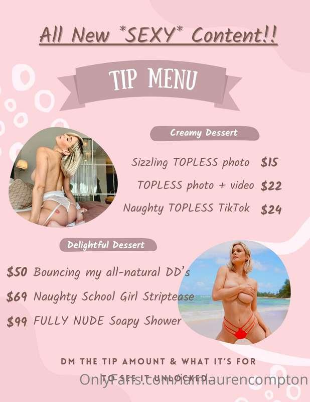 ✨💕 ***BRAND NEW SEXY CONTENT*** 💕✨ Tip the amount and what i..