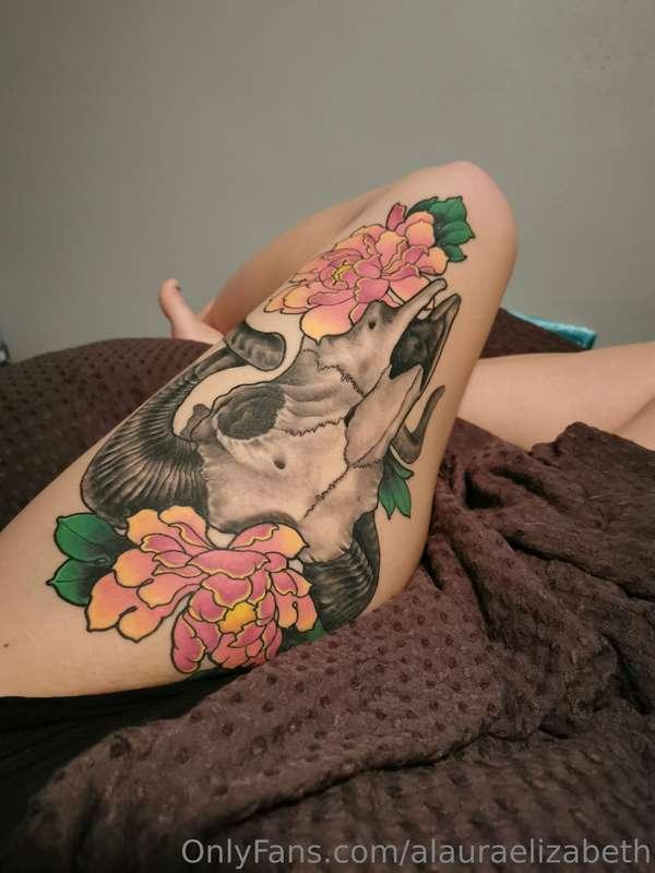 My thigh tattoo is my favorite ❤️
Where is your favorite pla..