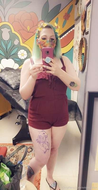 Got a new tat yesterday! Send me a tip for noods 🦊