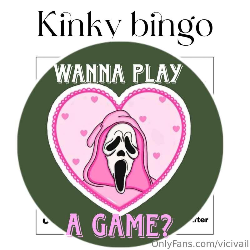 Kinky Bingo 😈 
You have a week to complete all the challenge..