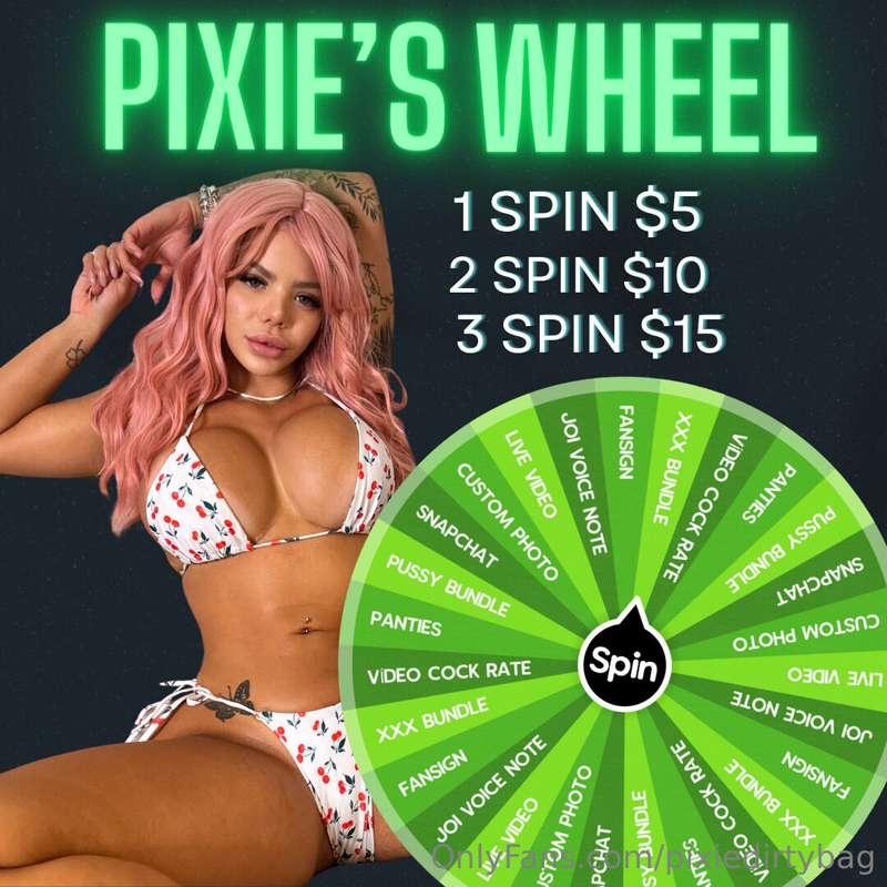 # ***PIXIE'S WHEEL*** ☸️ This wheel has the best prizes that..