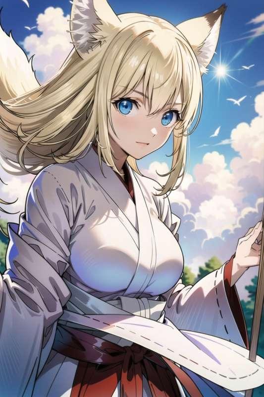 空幻　美化ver　巫女服、高画質全身fullbody、水着、谷間、nude、74枚