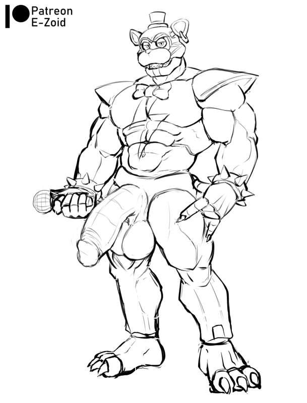 Glamrock Freddy Design (Wip Sketch)