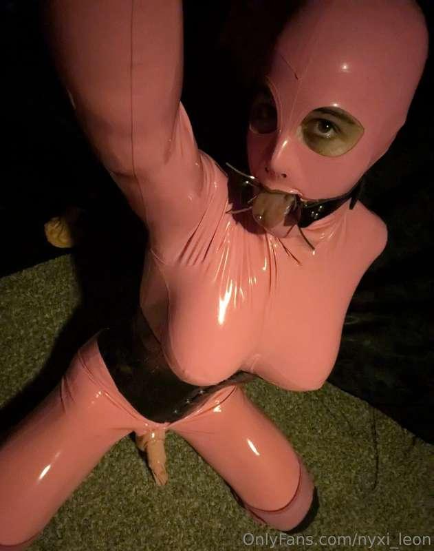 Pink plastic puppy dawg