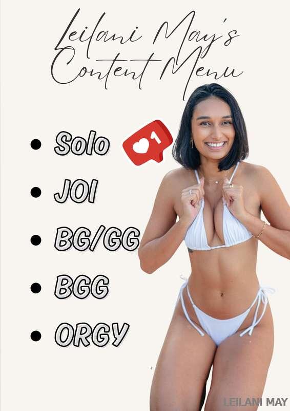 What's your favorite type of content? 😏😈 Message me if you w..