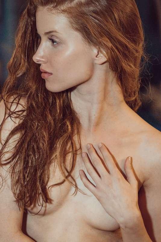 Low light night editorial with Claire in New York