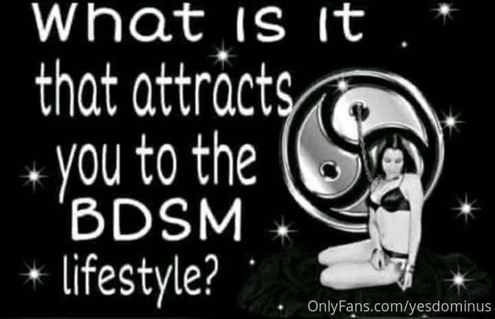 BDSM just gives me another way to be a caretaker. It enables..