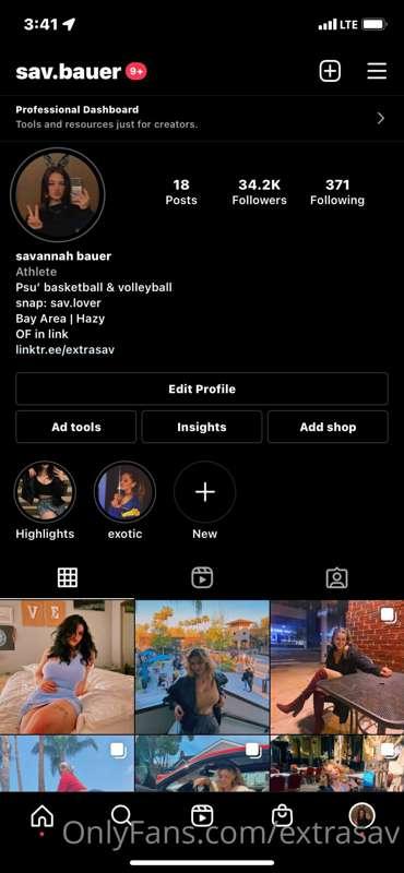 Follow me on Insta 😩❤️ @ sav.bauer 😘