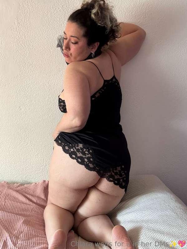 Is it the lace or my butt that’s driving you crazy right now..