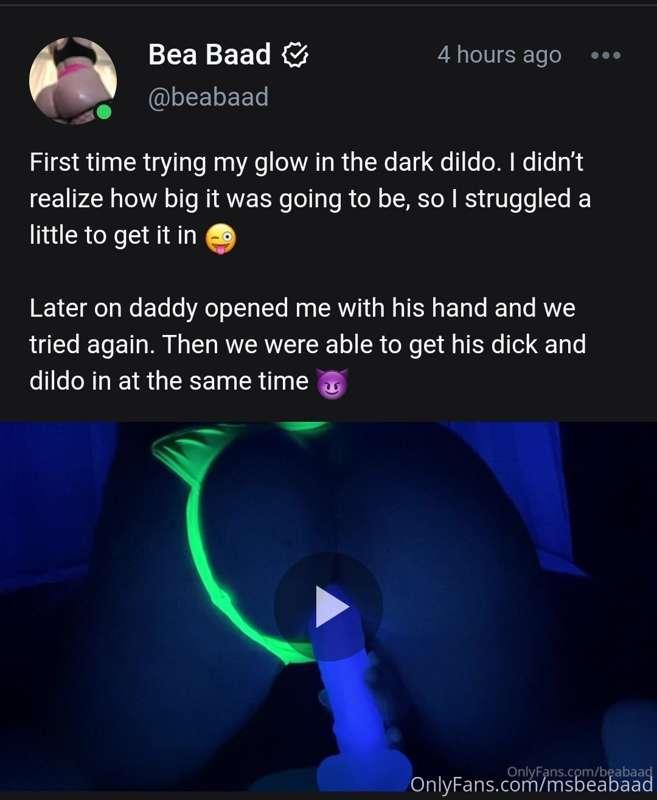 NEW VIDEO just uploaded to my XXX Onlyfans!!!
Glow in the Da..