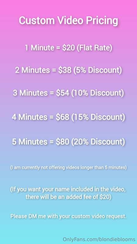 Custom Video Pricing