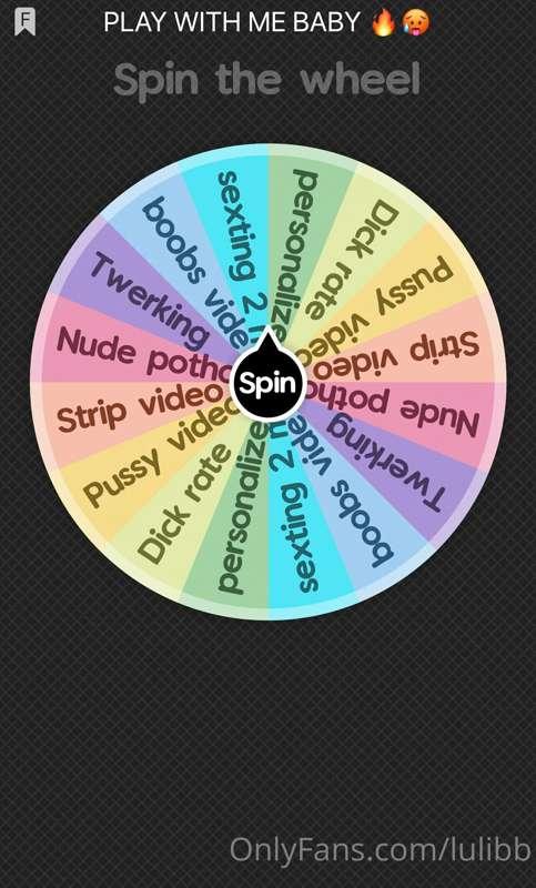 try your luck🤩 spin to see what you win 😏
🍀1 spin $6
🍀2 spin..