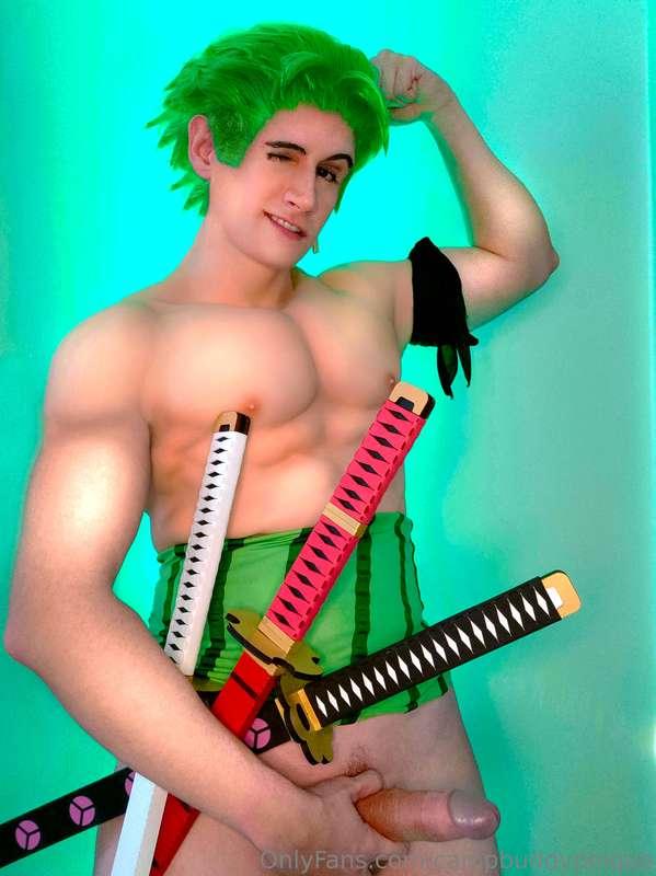 Feel the power of my fourth sword! Leave a tip on this photo..