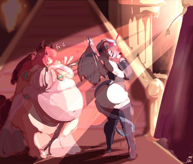 Opal&Sapphire - Color WIP -  Commission