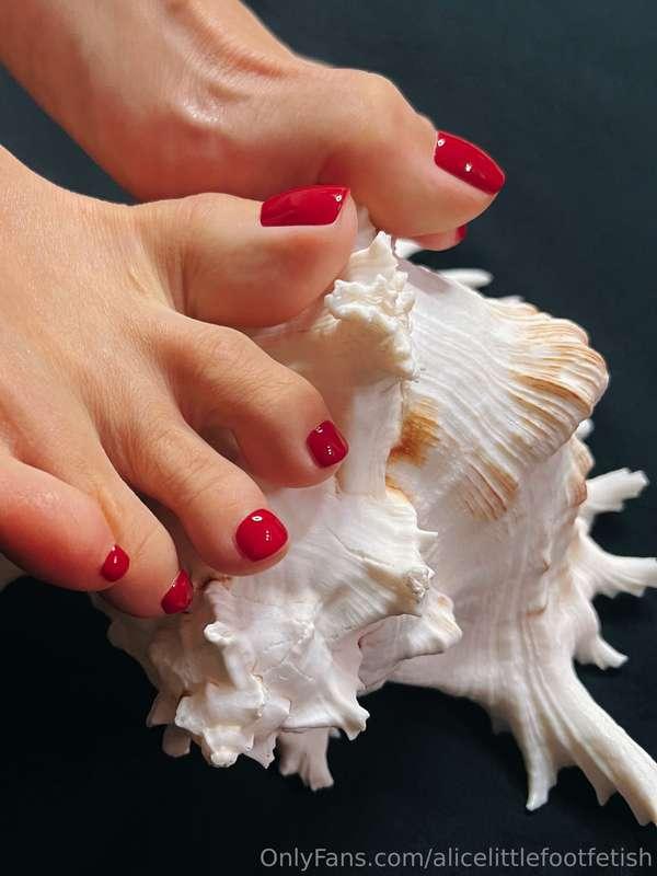 My feet are super sensitive, I love to touch everything with..