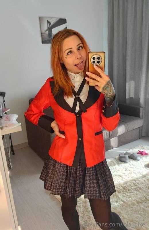 Hurrah! I got a Yumeko Jabami cosplay!! did you watch crazy ..