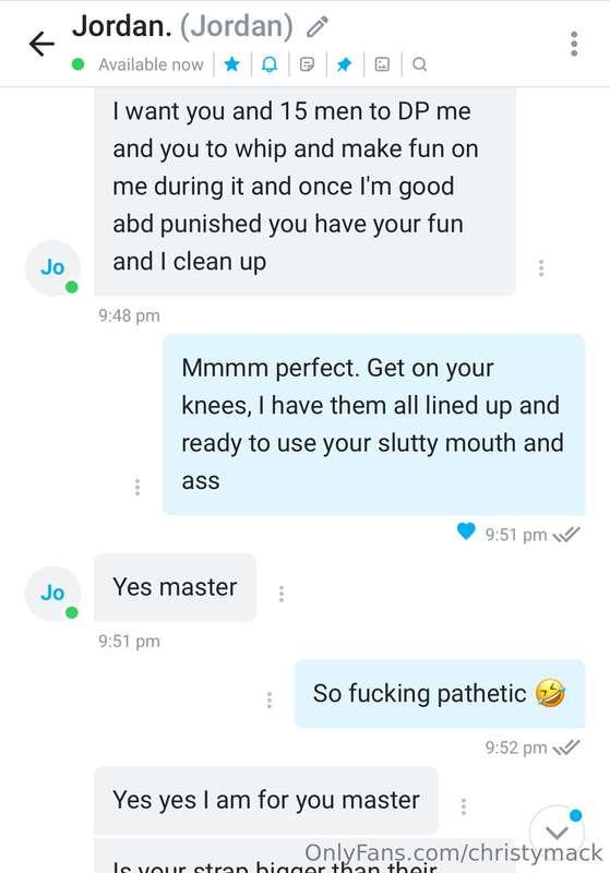 Guess who’s back BEGGING for his Master to humiliate him!! T..