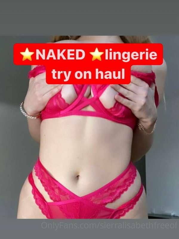 ⭐️Naked bra try on ⭐️

4 lingerie set try on without cutting..