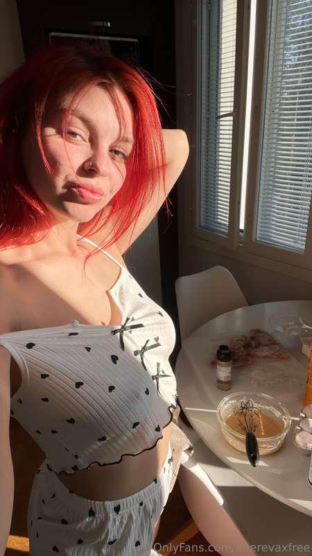 Oh, cooking breakfast under the sunny skies with you sounds ..