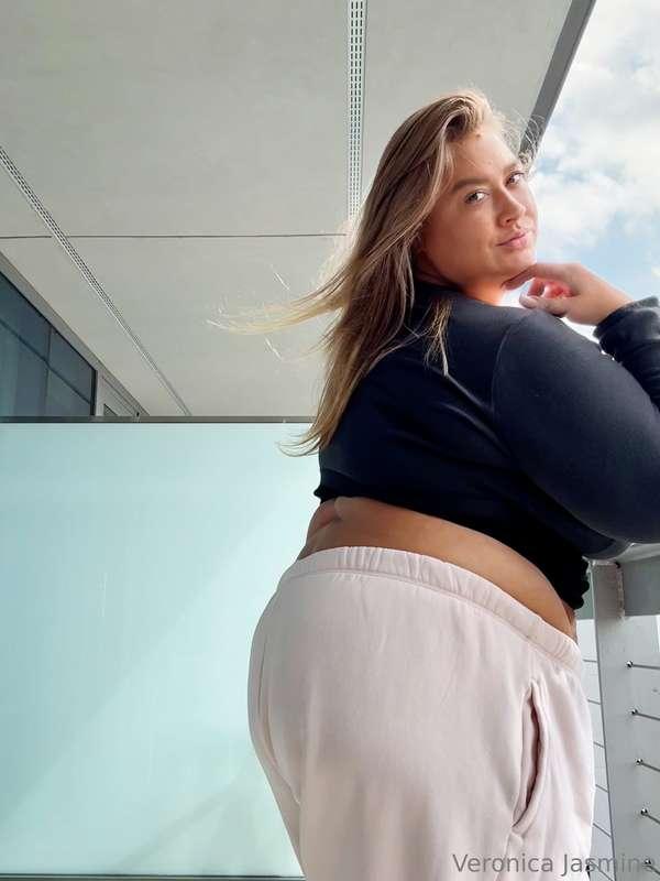 I love a balcony with a great view while I'm giving you a pr..
