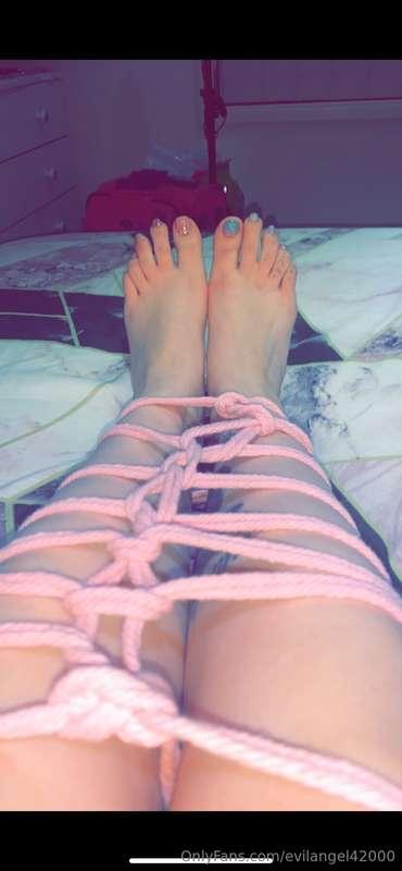 Love being tied up 🙈