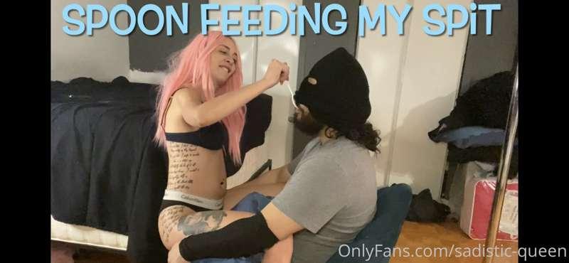 Spoon Feeding My SPIT - {HD}

Watch me treat my loser slave,..