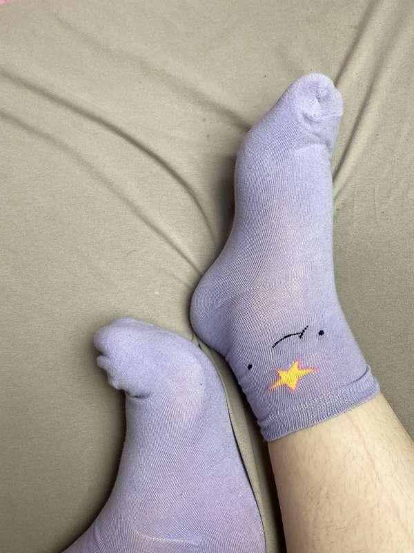 Another Pair of Adventure Time socks! I need someone to smel..