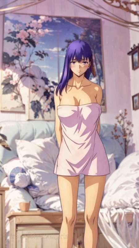 Matou Sakura towel dance