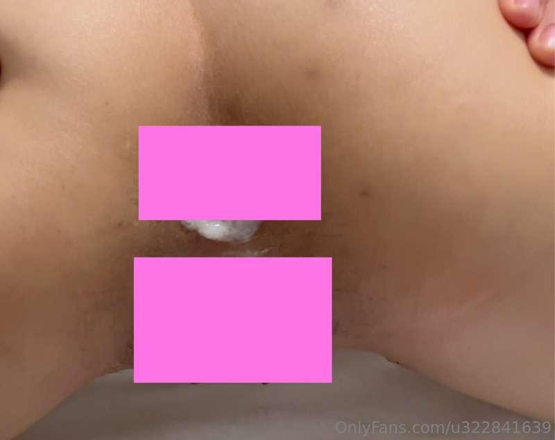 HOT 🥵 Anal Creampie🍑💦 Cum watch me ride anally. 😛This is my ..