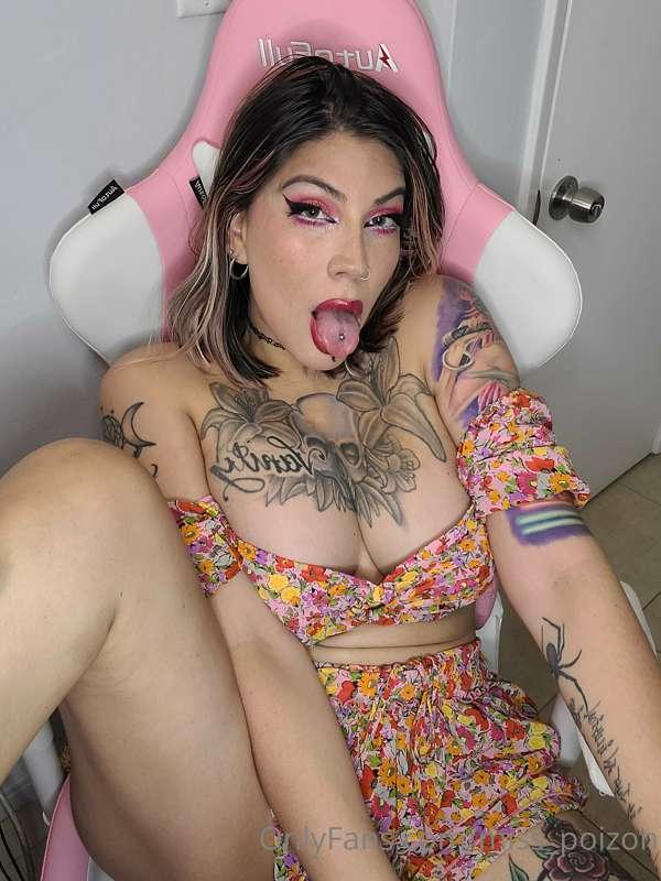 First pic so cute and innocent and then just a little thick ..