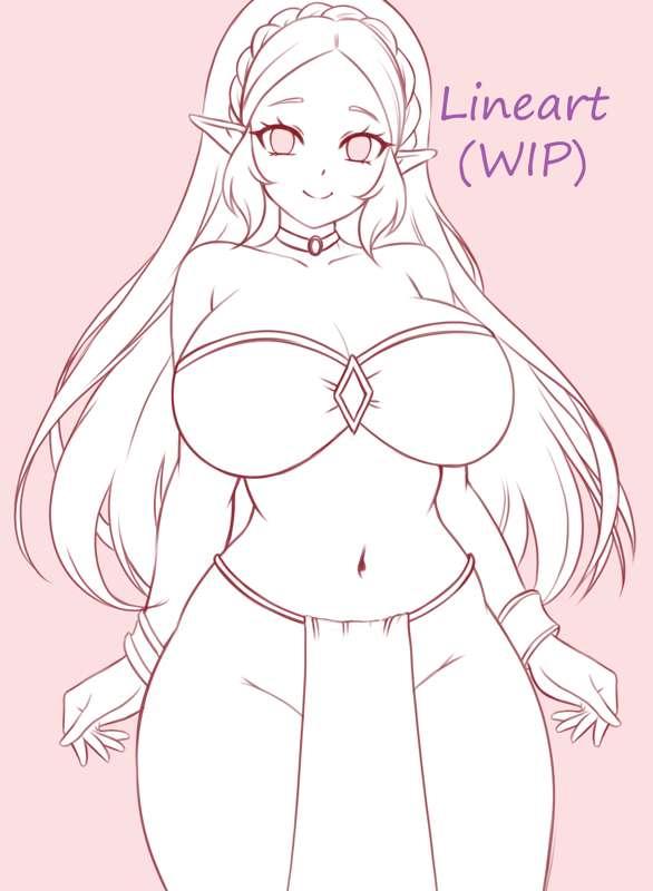 Princess Zelda ～ Lineart ♡