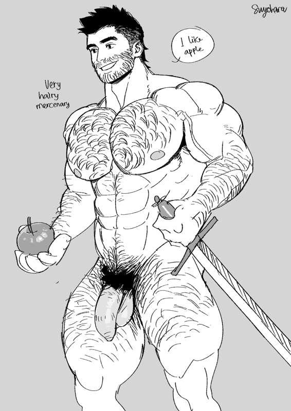 a very hairy mercenary