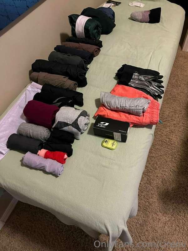 Slowly getting things packed 🧳 for my first travel adventure..