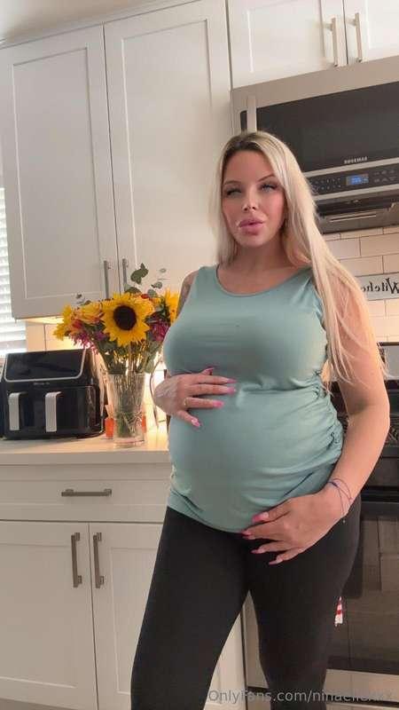 This mama is going to pop! Which of my followers is going to..