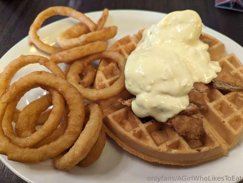 Waffle Eggs Benedict. Last time I went to this restaurant I ..