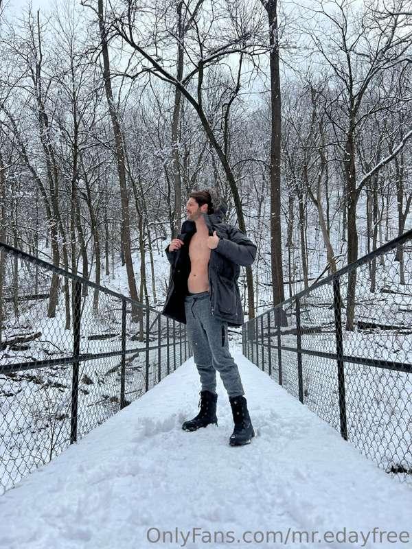 Just out doin some good ol’ hiking in the snow.