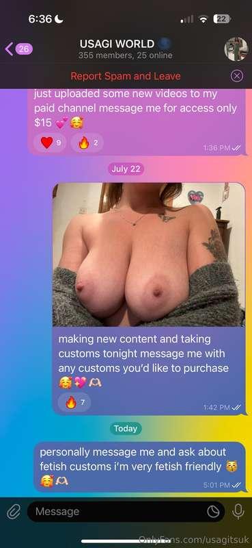 I HAVE SO MUCH OTHER CONTENT THATS LONGER FREAKIER MORE FETI..