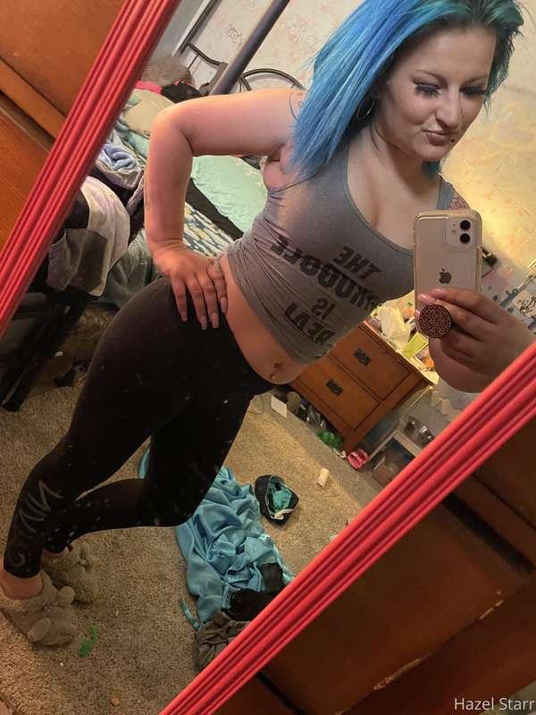 I miss my blue hair 😥 but its like purplish now & ill show o..